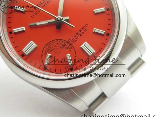 Perpetual 126000 36mm Dial BP SS Bracelet Red on Edition Oyster Best 0217